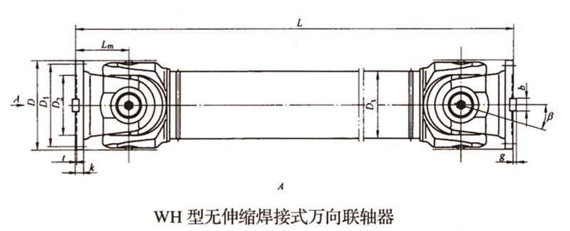 SWC-WH型無伸縮焊接式萬向聯軸器