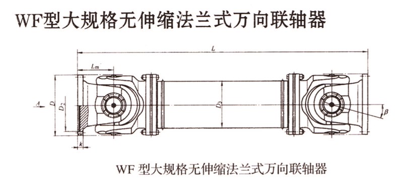 SWC-WF型大規格無伸縮法蘭式萬向聯軸器